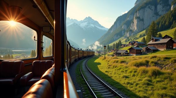Voyage en train en Suisse : explorez le pass panorama